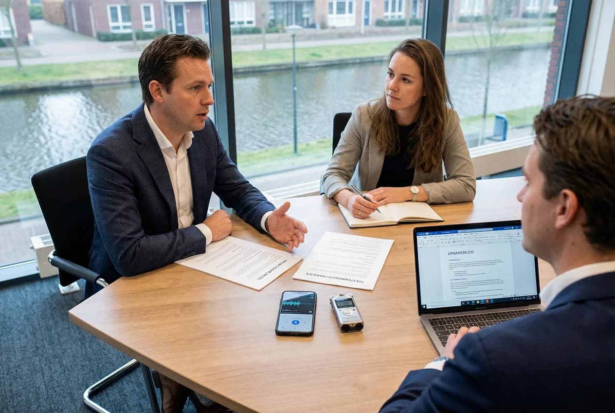 Alles over toestemming en privacy bij het vastleggen van interviews en vergaderingen