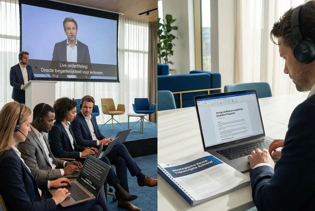 Vergelijking tussen realtime spraakherkenning en verwerking na afloop